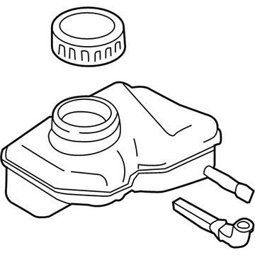 BMW 34-33-6-860-686 Expansion Tank With Warning Switch