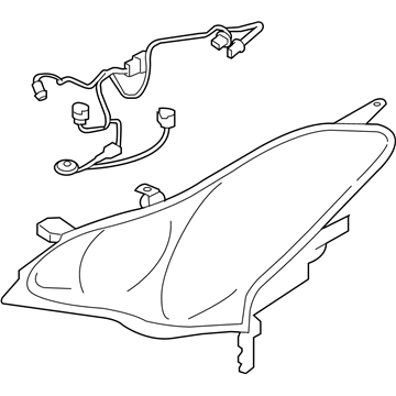 Infiniti 26075-1BA4A Headlamp Housing Assembly, Left