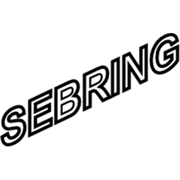 Mopar 5152004AA NAMEPLATE-SEBRING