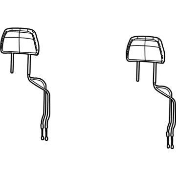 Mopar 6XS151T3AE HEADREST-SECOND ROW