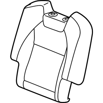 Acura 81721-TYR-L41ZA Cover Assembly, Driver Side Middle Seat-Back Trim (Type Z)