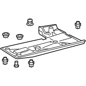 Lexus 58165-30110 Cover, Front Floor, RH