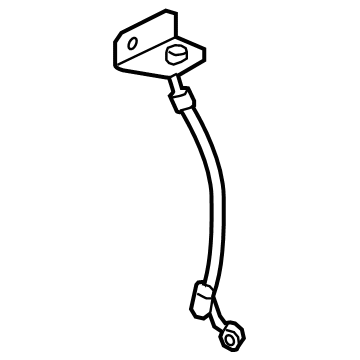 Hyundai 58737-K2000 Hose-Brake Rear, LH