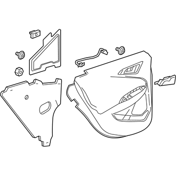 GM 84486865 Door Trim Panel