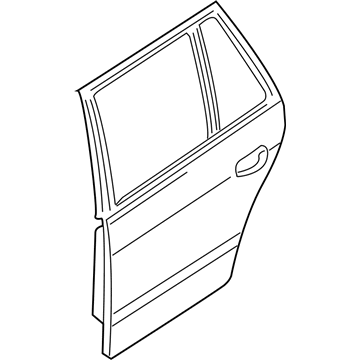 BMW 41-52-8-266-725 Door, Rear Left
