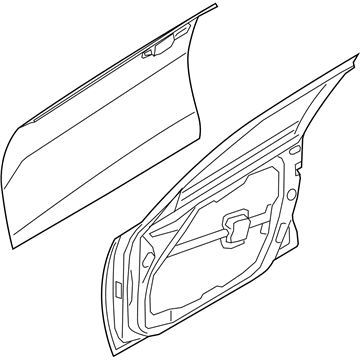 Kia 76003D4000P PANEL ASSY-FRONT DOO