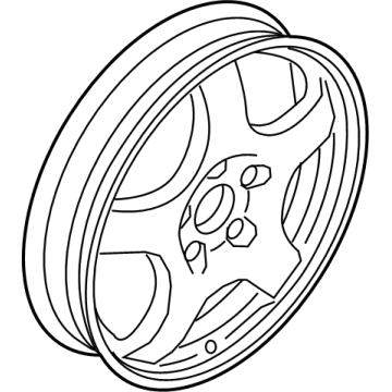 BMW 36-11-6-863-416 Emergency Wheel, Light Alloy