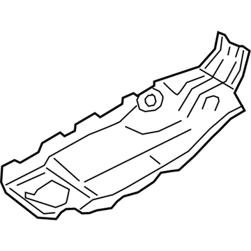 BMW 11-65-7-843-158 Heat Protection, Bottom