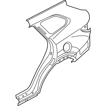 Hyundai 71503-B8C01 Panel Assembly-Quarter Outer, LH