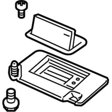 Honda 83230-SCV-407ZA Sunvisor (Clear Gray)