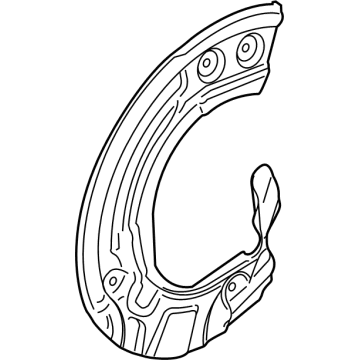 BMW 34-10-6-893-279 PROTECTION PLATE LEFT