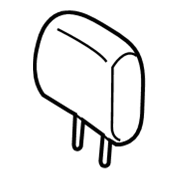 Nissan 86430-3KA0A Headrest Assy-Rear Seat