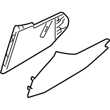 Hyundai 84770-3K510-HZ Cover Assembly-Crash Pad Center Lower LH