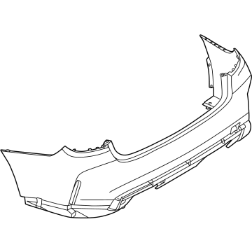 BMW 51-12-8-086-592 BUMPER TRIM PANEL, PRIMED, R