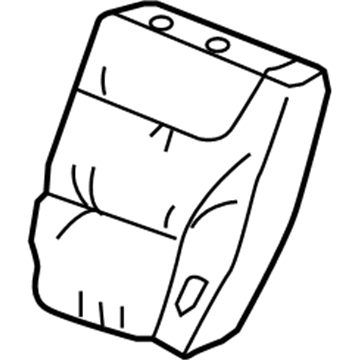 Honda 82521-SHJ-A24ZA Cover, Left Rear Seat-Back Trim (Olive)