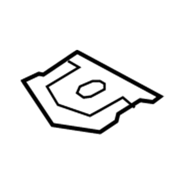 BMW 41-00-7-204-071 Reinforcement, Bulkhead, Top Section, Left