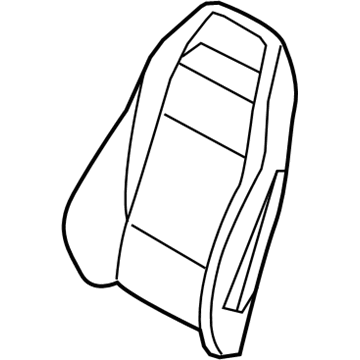 BMW 52-10-9-176-147 Left Backrest Upholstery