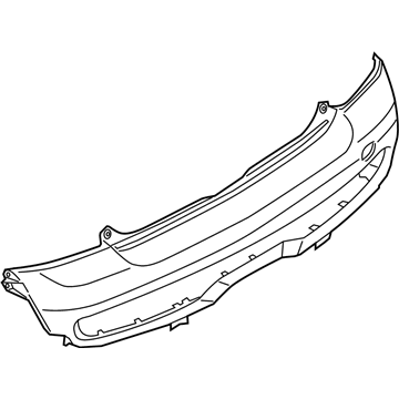 BMW 51-12-7-264-358 Panel, Bumper, Primed, Rear