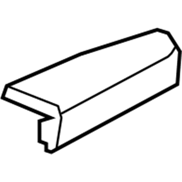 Honda 83783-SZA-A03ZD Armrest Assembly, Left Rear Door Lining (Light Beige)