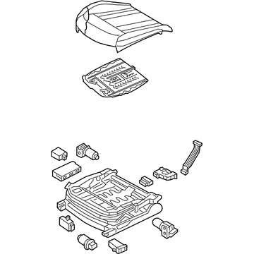 Hyundai 88100-B1860-PPR Cushion Assembly-Front Seat, Driver