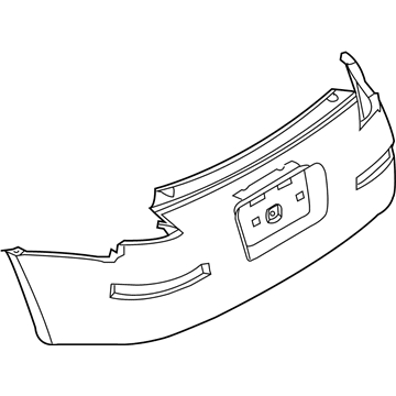 Nissan HEM22-CF41H Bumper Set-Rear Sedan