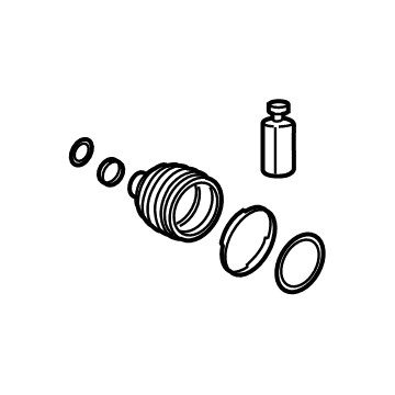 Hyundai 49583-C5050 Boot Kit-FR Axle Diff Side, RH