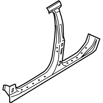 BMW 41-21-7-277-331 Column B With Left Rocker Panel