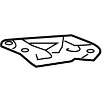 Lexus 57516-60010 Retainer, Front Floor Reinforcement, Front