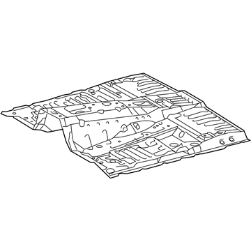 Lexus 58111-60A61 Pan, Front Floor