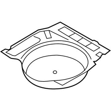 BMW 51-47-7-137-461 Trim Panel Spare-Wheel Recess