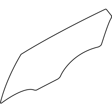 Hyundai 83411-K5010 GLASS-REAR DOOR WINDOW, LH