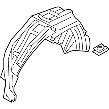 BMW 51-71-9-804-693 Cover, Wheel Housing, Rear Left