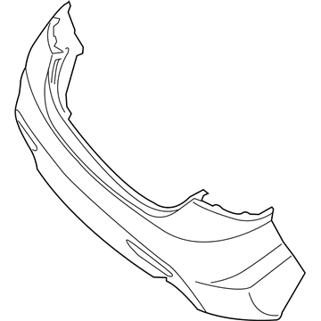 Hyundai 86611-3X500 Rear Bumper-Cover