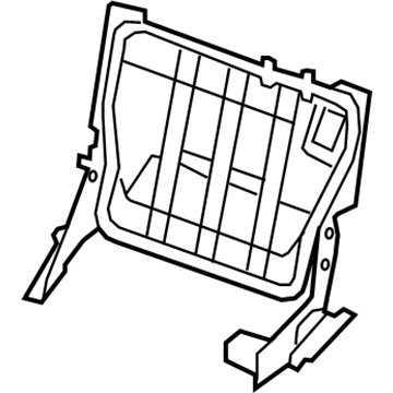 Nissan 89651-ZQ30A Frame Assembly-B Seat Back LH