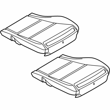 Nissan 87320-9BU0A TRIM & PAD ASSY-CUSHION, FRONT SEAT RH