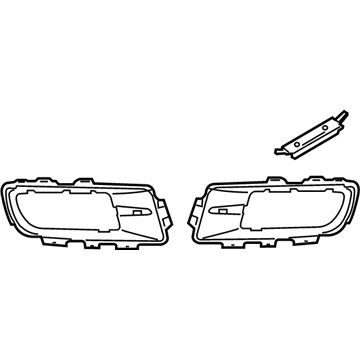 BMW 51-11-7-172-450 Repair Kit, Bumper, Front