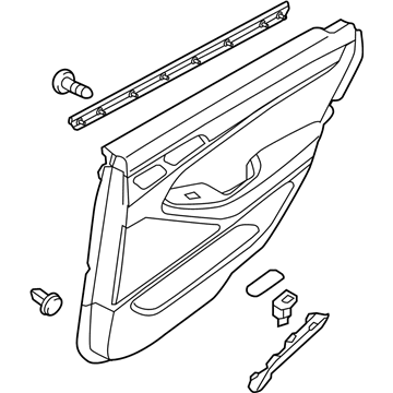 Hyundai 83305-B1210-4SG Panel Assembly-Rear Door Trim, LH
