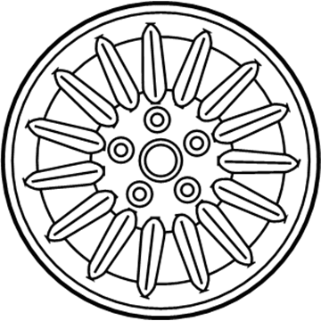 Mopar 1SZ58PAKAA Wheel-Aluminum