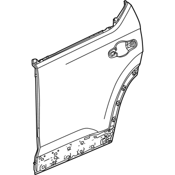 Honda 67611-T90-A00ZZ SKIN, R- RR- DOOR