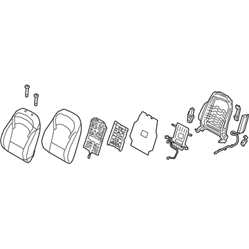 Hyundai 88300-G3230-PKE Back Assembly-Front Seat, LH