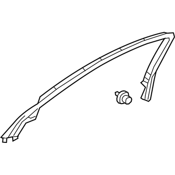 Lexus 67663-50080-C0 GARNISH, Door Frame