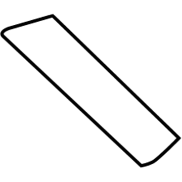 Hyundai 86383-3S000 Tape-Rear Door Black Frame Rear, LH