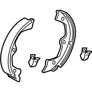 Acura 43053-SJA-000 Shoe Set, Rear Brake