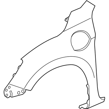 Honda 60261-T3V-A90ZZ Panel, Left Front Fender (Dot)