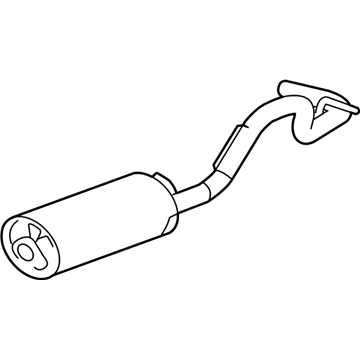 GM 25834229 Exhaust Muffler Assembly (W/ Exhaust Pipe & Tail Pipe)