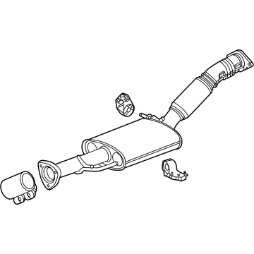 GM 42817961 MUFFLER ASM-EXH FRT (W/ EXH PIPE)