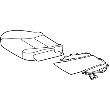 Lexus 71071-30G50-B0 Front Seat Cushion Cover Sub-Assembly, Right (For Separate Type)