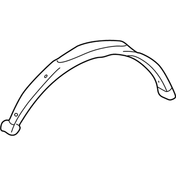 Lexus 75871-50040 Moulding, Front Fender Wheel Opening, RH