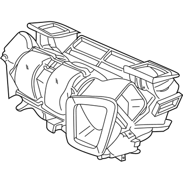 BMW 64-11-8-391-828 Empty Housing For Heater/Air Condit.Unit