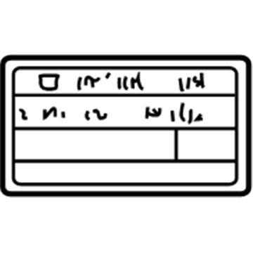 Toyota 88723-07010 AC Label
